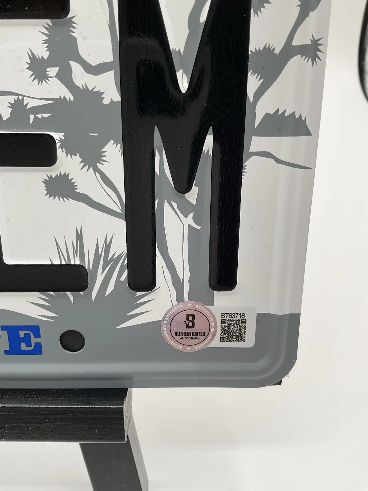 Samoa Joe — Samoa Joe signed License plate Twisted Metal signed License Plate BAS Joe Seanoa, image 3