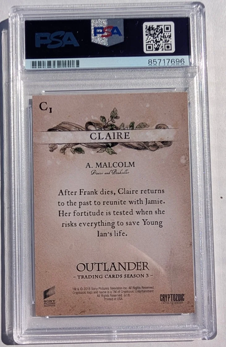 CAITRIONA BALFE signed 2019 Outlander Season 3 Character Bios CLAIRE PSA Coa, image 2