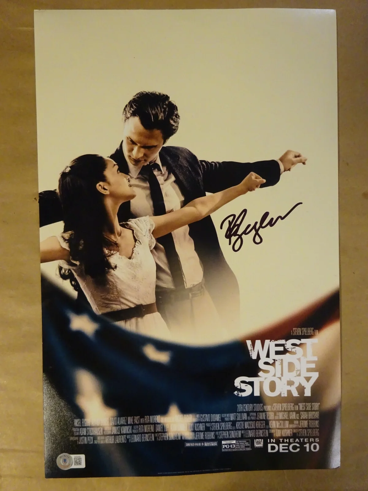 Rachel Zegler — Signed Rachel Zegler Autographed West Side Story 11"x17" Photo Beckett BAS COA