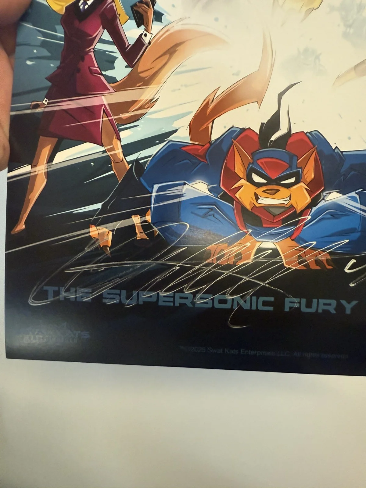 Yvon, Christian Tremblay — Signed Autographed Swat Kats SDCC 2025 Exclusive Poster Tremblay, изображение 3