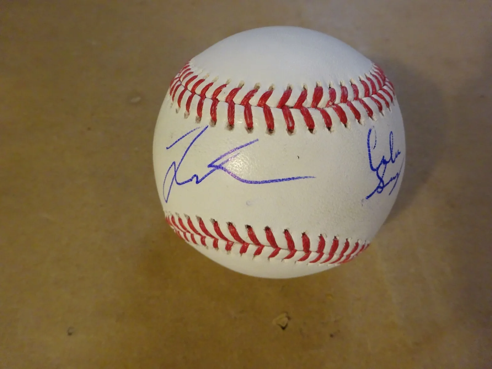 Jacob Elordi & Cailee Spaeny — Signed Jacob Elordi & Cailee Spaeny Autographed Baseball Priscilla BAS COA