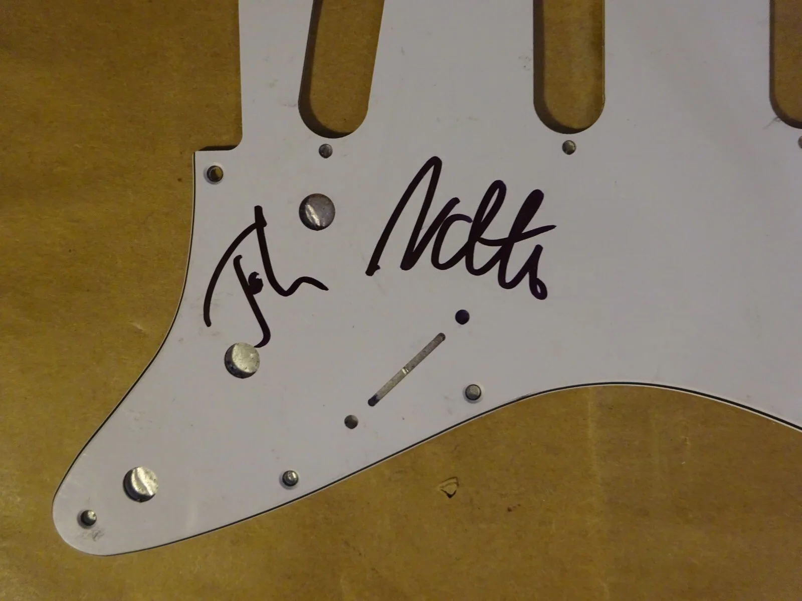 Signed Josh Freese & Nate Mendel Autographed Foo Fighters Pick Guard BAS COA, image 3