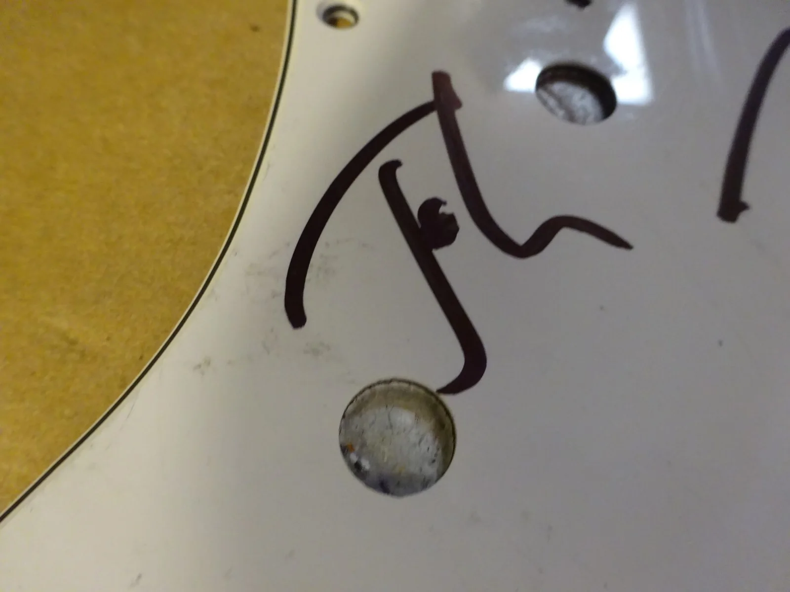 Signed Josh Freese & Nate Mendel Autographed Foo Fighters Pick Guard BAS COA, image 4