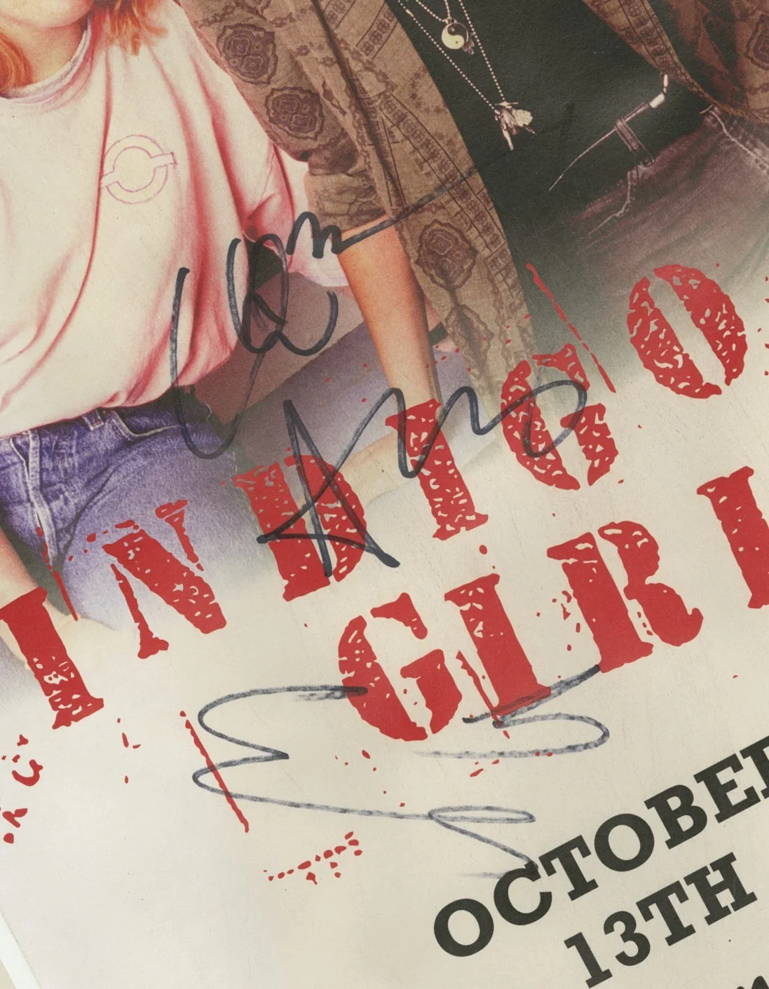 Indigo Girls autographed concert poster Amy Ray and Emily Saliers, изображение 2