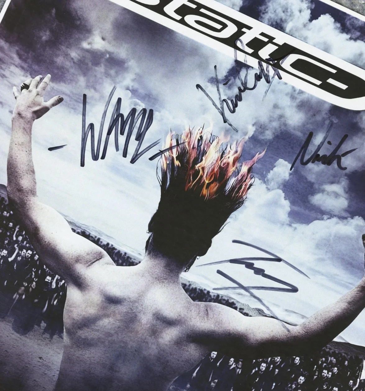 Static-X Wayne Static autographed concert poster Tony Campos, image 2