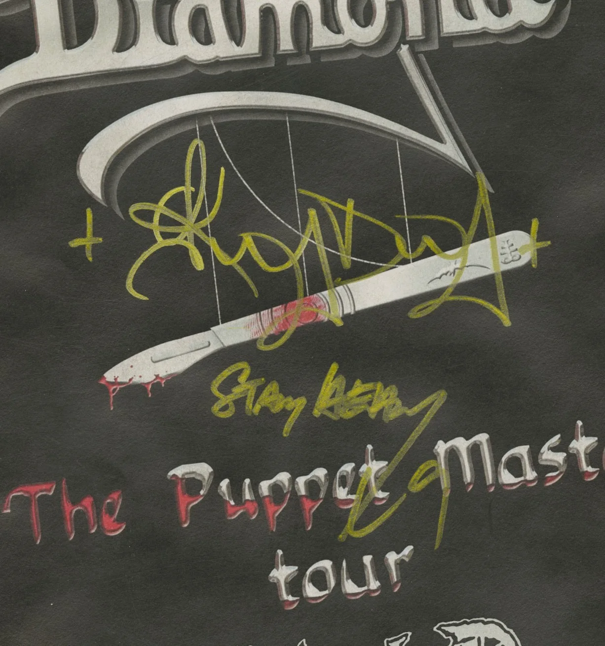 King Diamond autographed concert poster 666, image 2