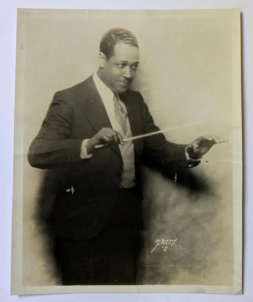 c1929 PUBLICITY PHOTO DUKE ELLINGTON BLACK AFRICAN AMERICAN MUSICIAN & AUTOGRAPH, изображение 2