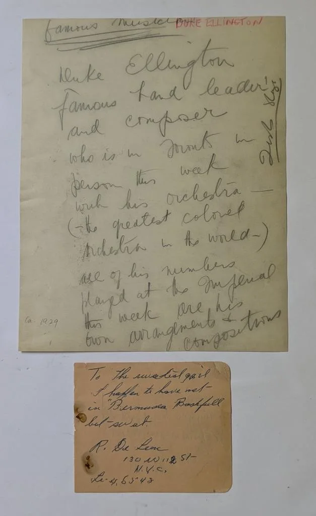 c1929 PUBLICITY PHOTO DUKE ELLINGTON BLACK AFRICAN AMERICAN MUSICIAN & AUTOGRAPH, изображение 4
