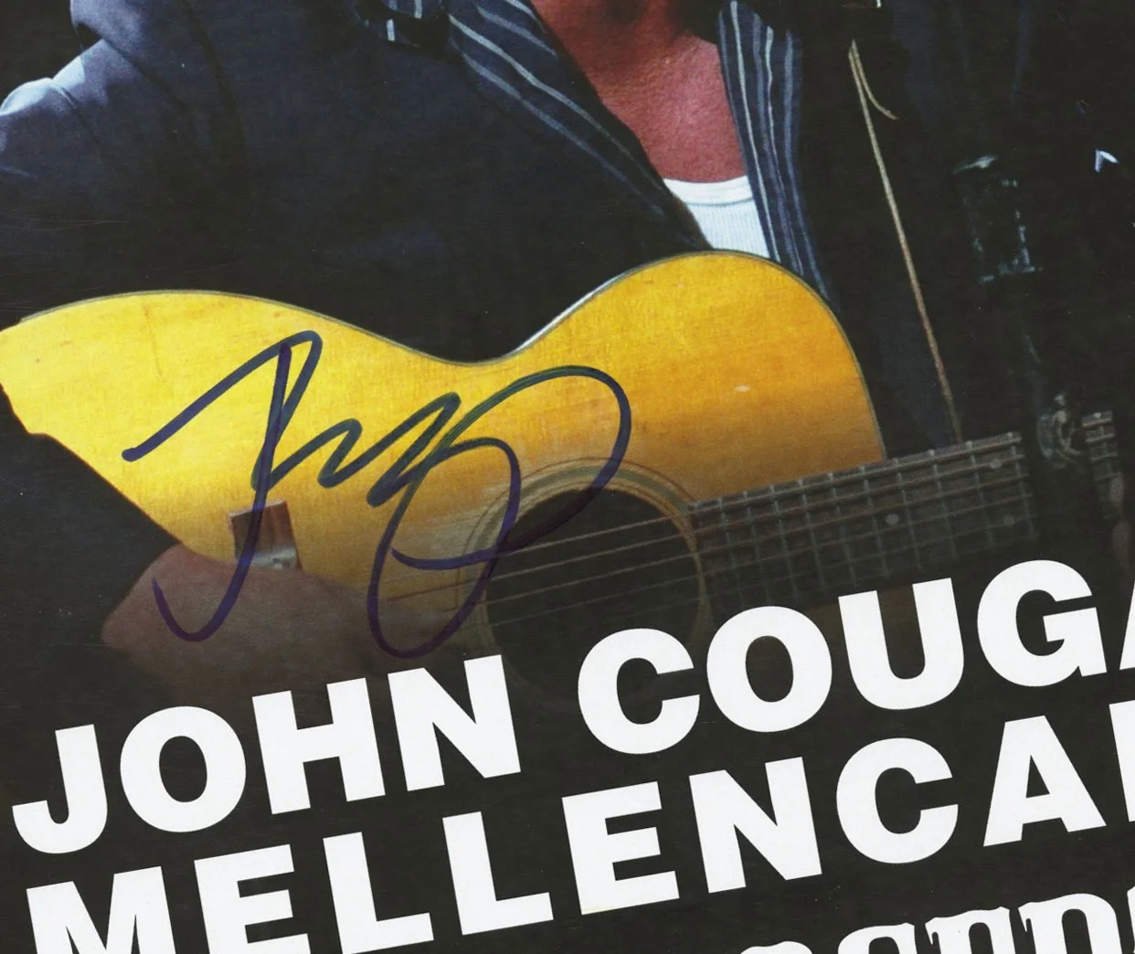 John Cougar Mellencamp autographed concert poster, image 2