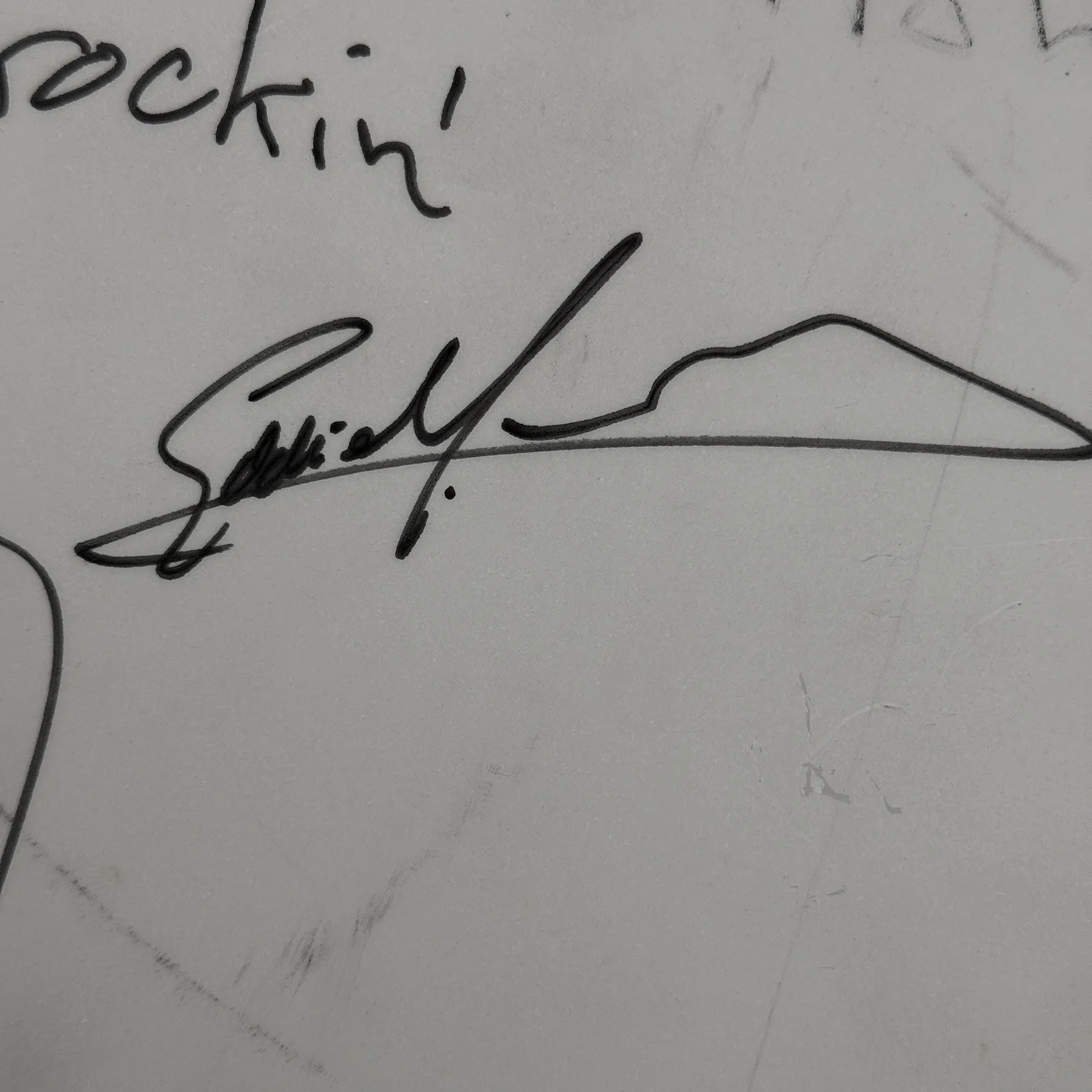 Sam Ash Store Signed Drumhead – Remo Weather King Ambassador 14” Autograph, изображение 5