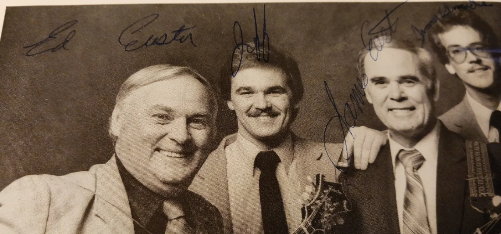 Vintage The Easter Brothers Autographed 8 X 10 BW Glossy Bluegrass Gospel, изображение 4