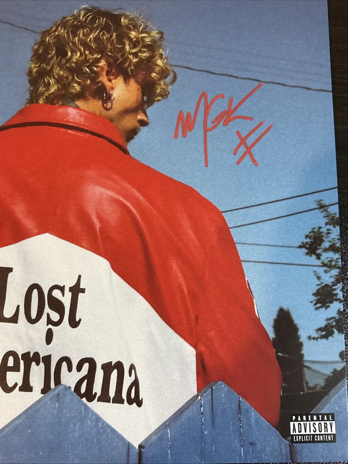 Machine Gun Kelly MGK Signed Auto Lost Americana Clear Record Rare Vinyl JSA COA, image 2