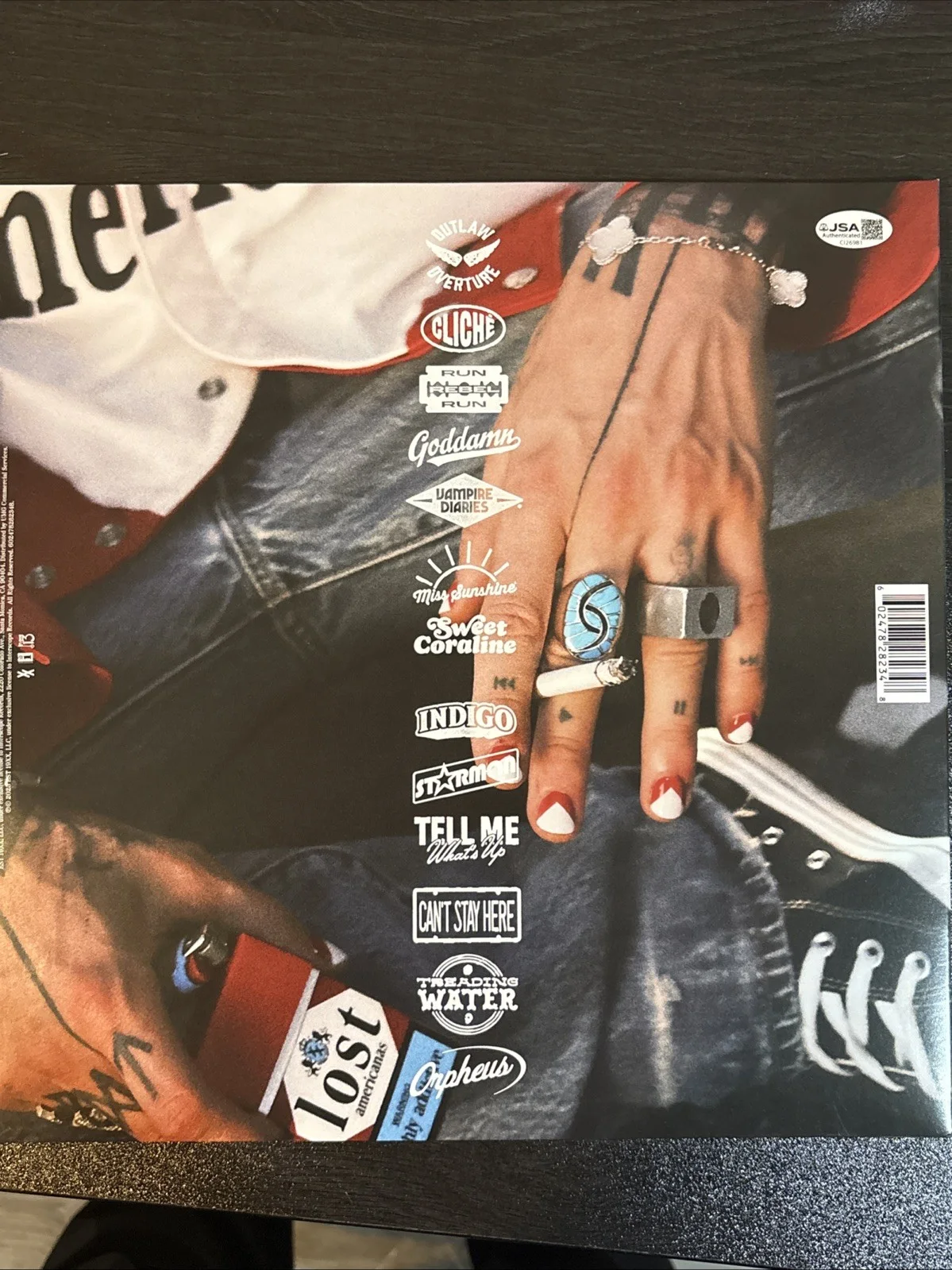 Machine Gun Kelly MGK Signed Auto Lost Americana Clear Record Rare Vinyl JSA COA, image 3