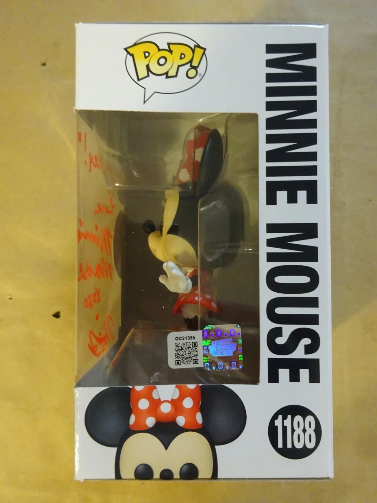 Kaitlyn Robrock — Signed Kaitlyn Robrock Autographed Minnie Mouse Funko Pop OC Celebrity COA #1188, image 4