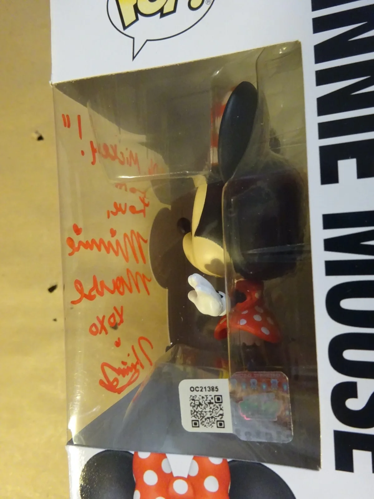 Kaitlyn Robrock — Signed Kaitlyn Robrock Autographed Minnie Mouse Funko Pop OC Celebrity COA #1188, image 5