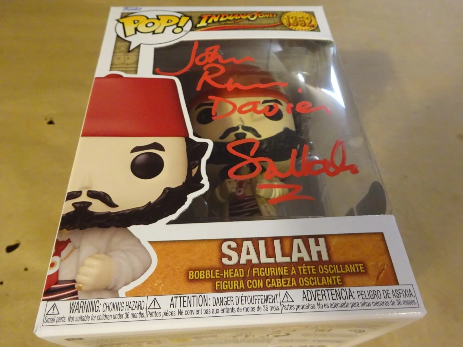 John Rhys-Davies — Signed John Rhys-Davies Autographed Sallah Indiana Jones Pop Beckett BAS COA, изображение 2