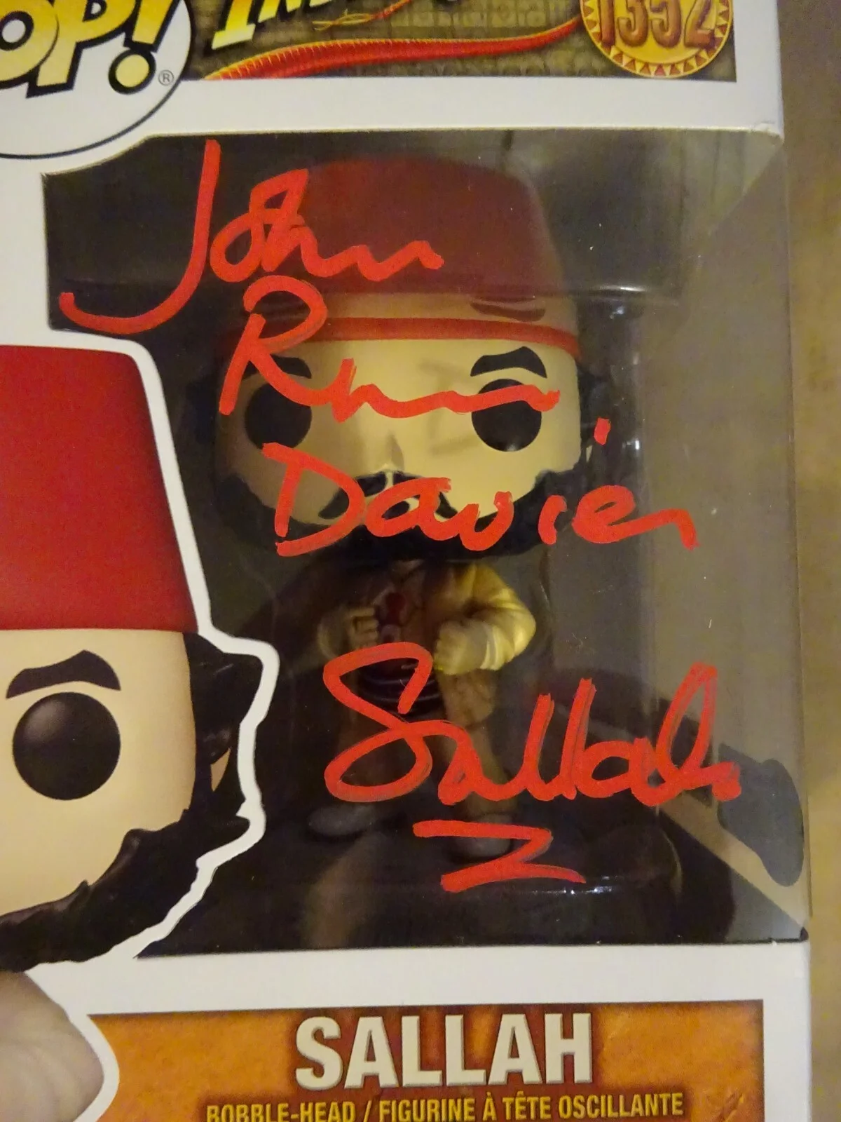 John Rhys-Davies — Signed John Rhys-Davies Autographed Sallah Indiana Jones Pop Beckett BAS COA, изображение 3