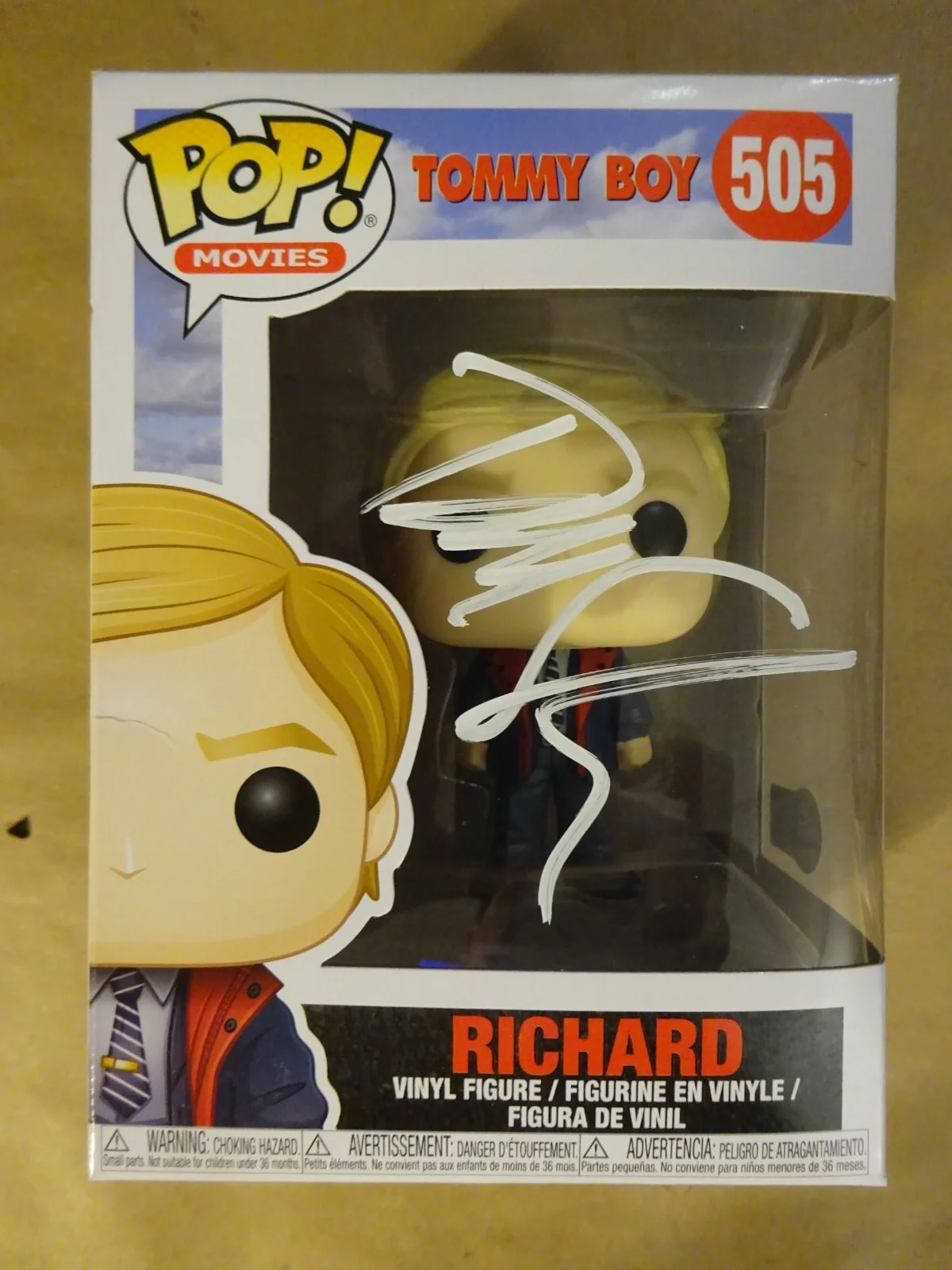 David Spade — Signed David Spade Autographed Richard Tommy Boy Funko Pop #505 BAS COA, image 2