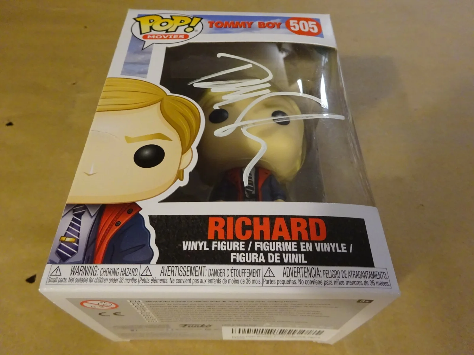 David Spade — Signed David Spade Autographed Richard Tommy Boy Funko Pop #505 BAS COA, image 3