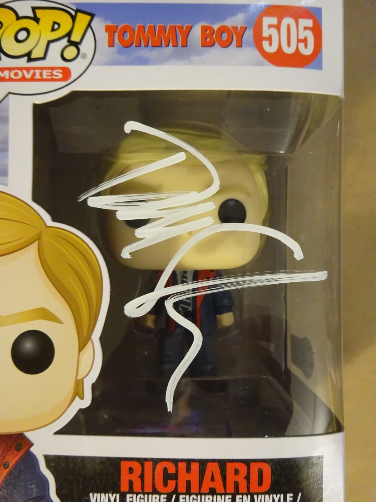David Spade — Signed David Spade Autographed Richard Tommy Boy Funko Pop #505 BAS COA, image 4