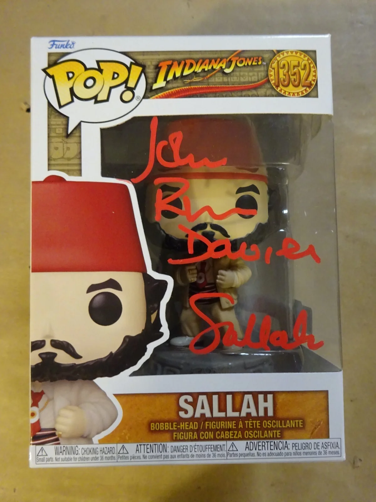 John Rhys-Davies — Signed John Rhys-Davies Autographed Sallah Indiana Jones Pop OC Celebrity COA