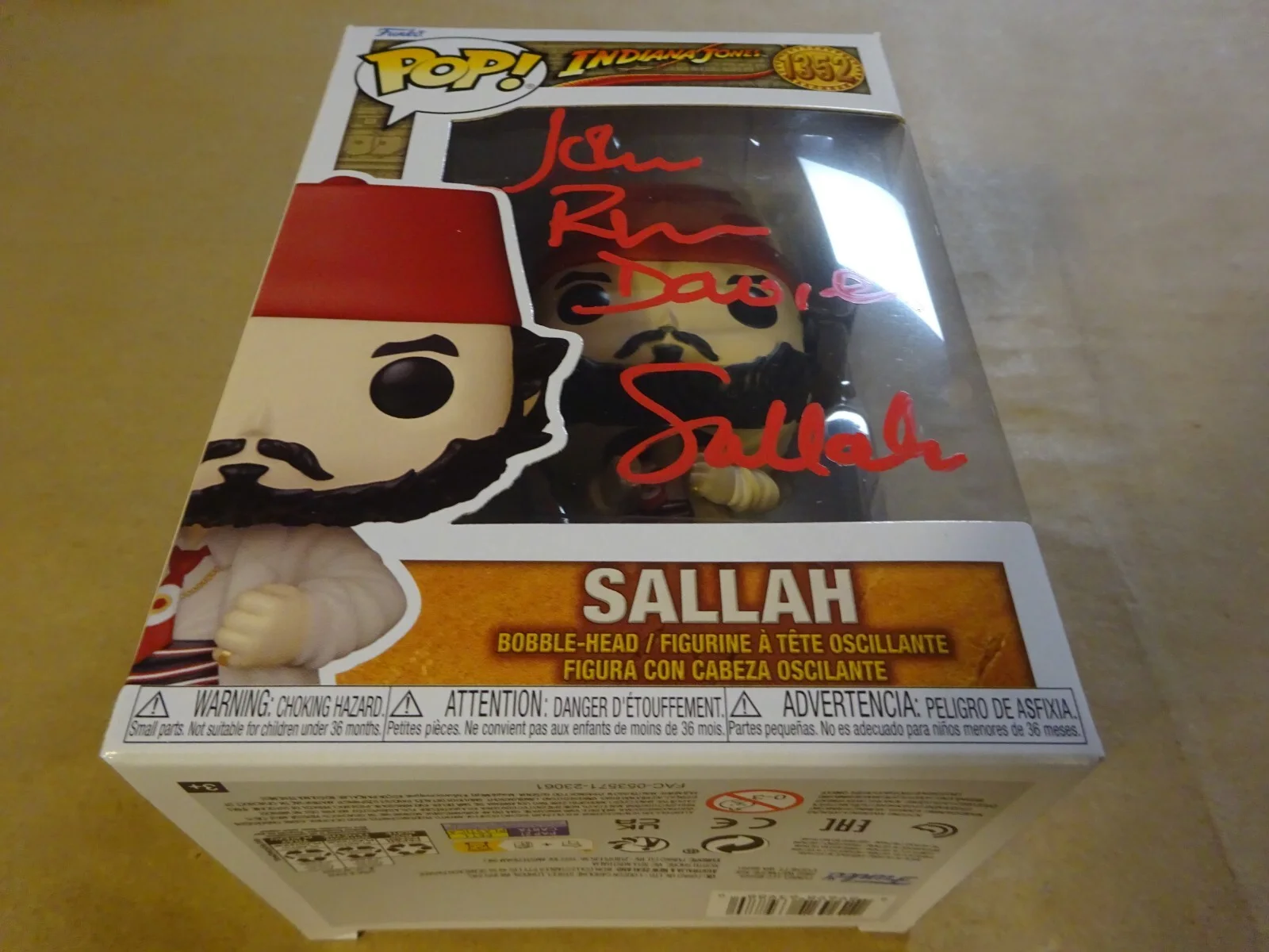 John Rhys-Davies — Signed John Rhys-Davies Autographed Sallah Indiana Jones Pop OC Celebrity COA, изображение 2