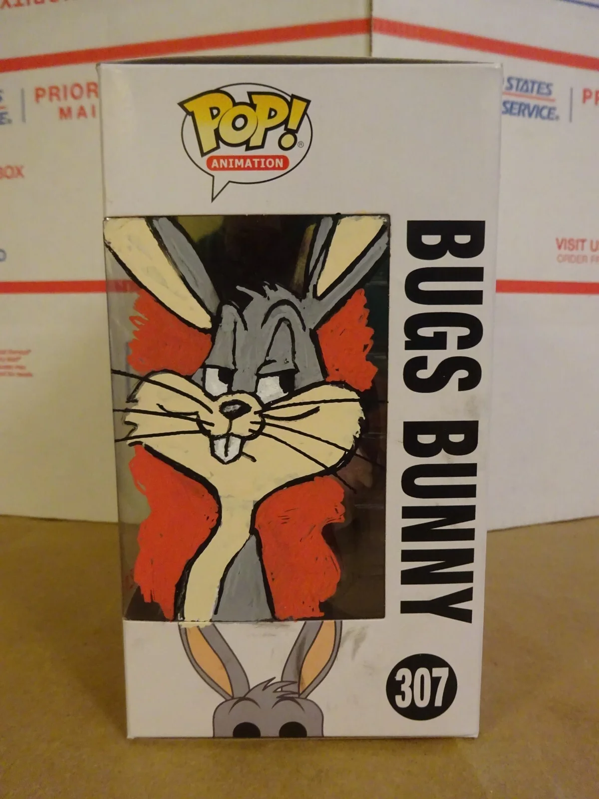 Richard Maurizio — Richard Maurizio Signed & Sketched Looney Tunes Bugs Bunny Funko Pop, изображение 2