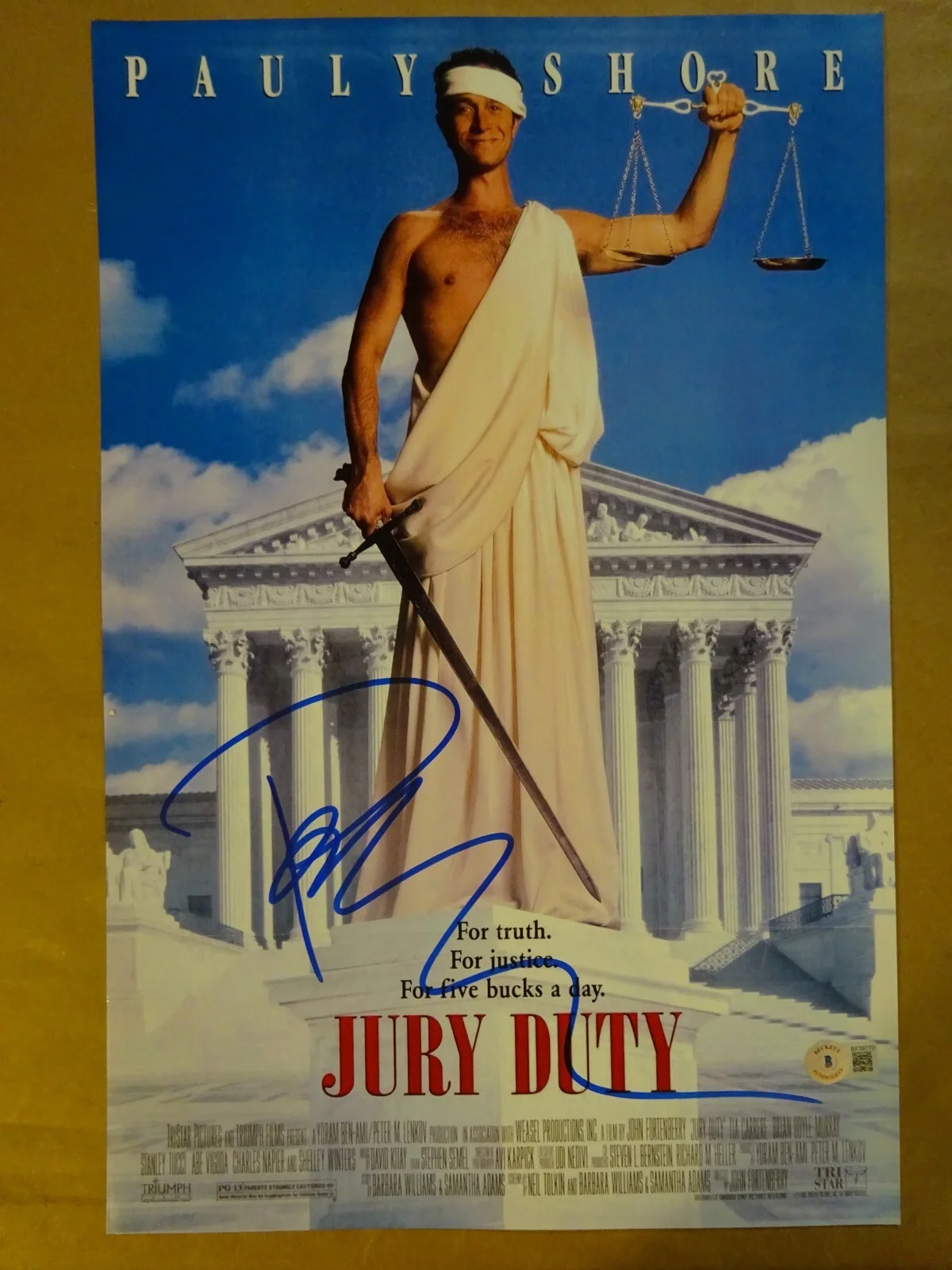 Pauly Shore — Signed Pauly Shore Autographed Jury Duty 11"x17" Photo Beckett BAS COA