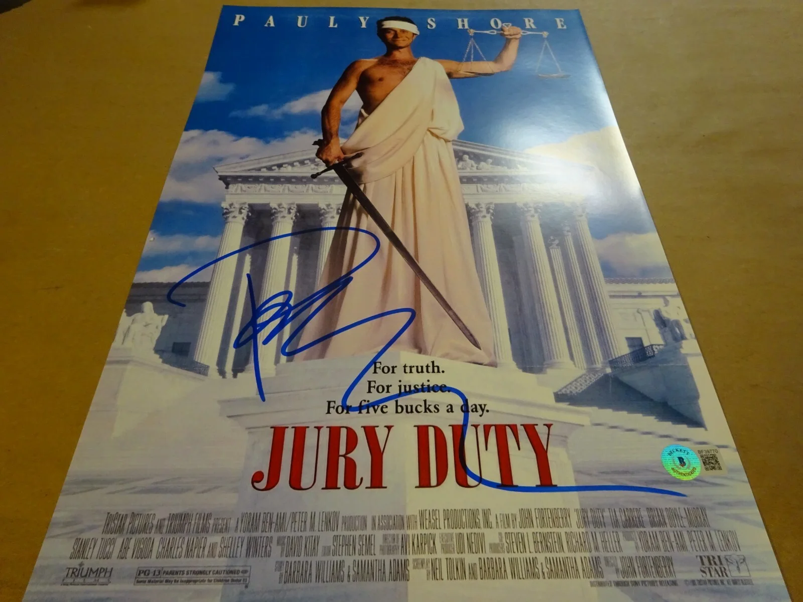 Pauly Shore — Signed Pauly Shore Autographed Jury Duty 11"x17" Photo Beckett BAS COA, image 2