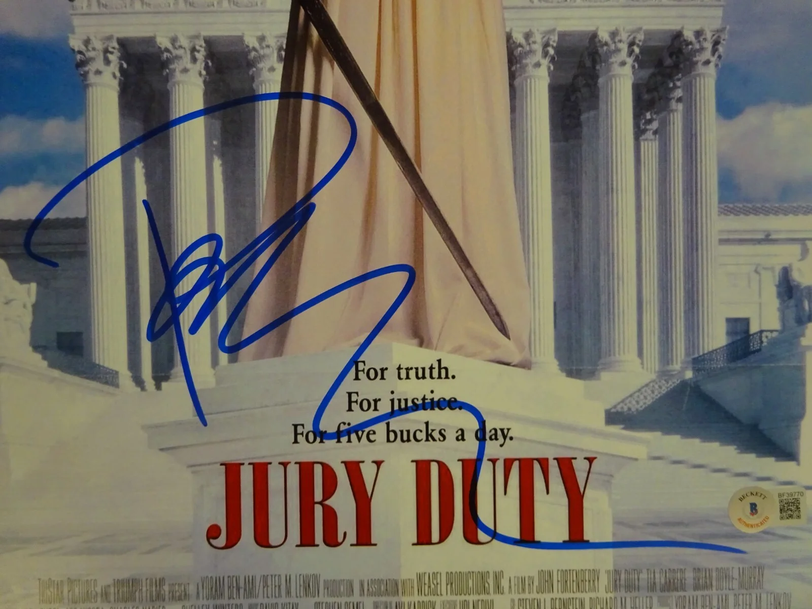 Pauly Shore — Signed Pauly Shore Autographed Jury Duty 11"x17" Photo Beckett BAS COA, image 3