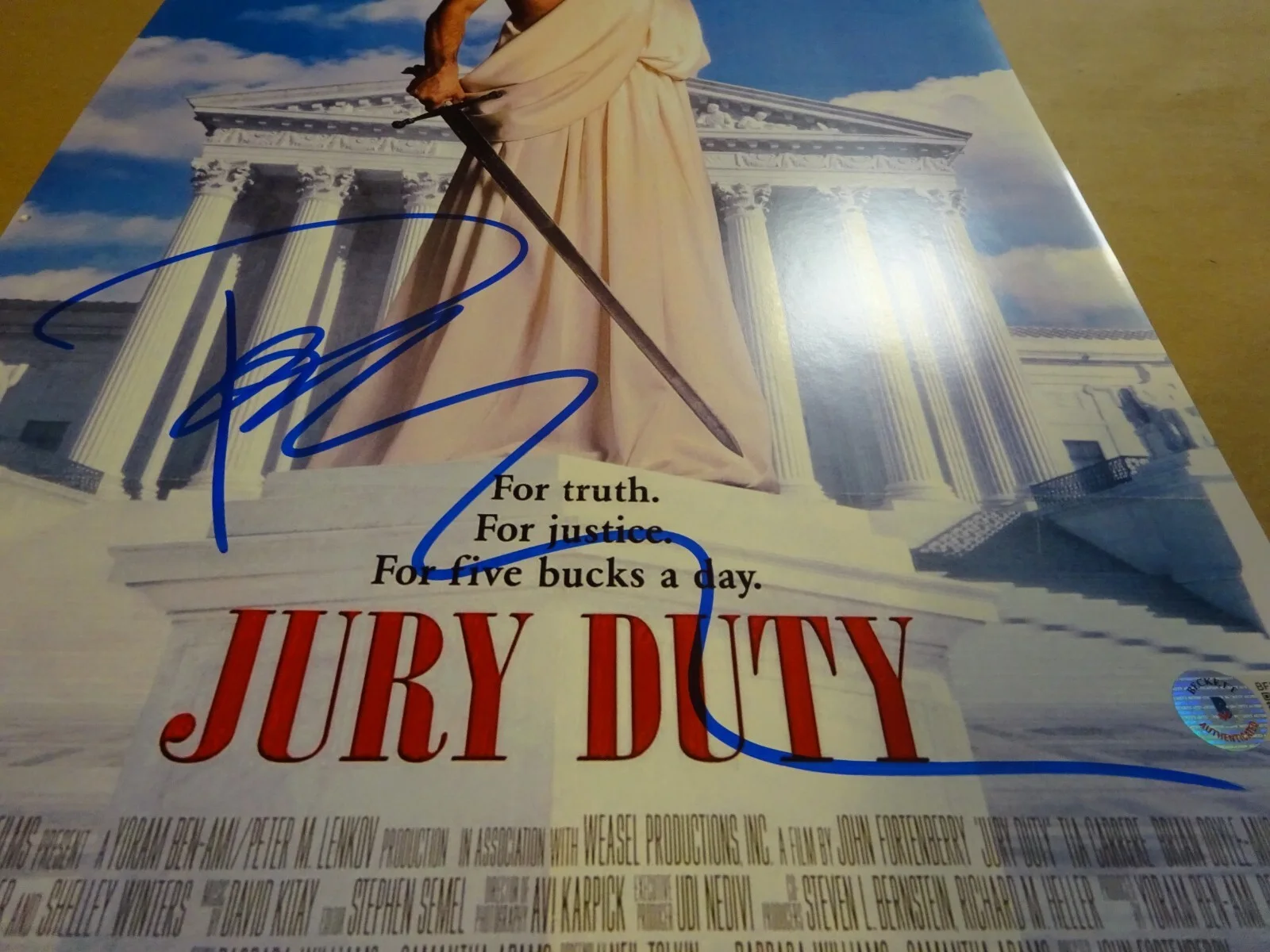 Pauly Shore — Signed Pauly Shore Autographed Jury Duty 11"x17" Photo Beckett BAS COA, image 4