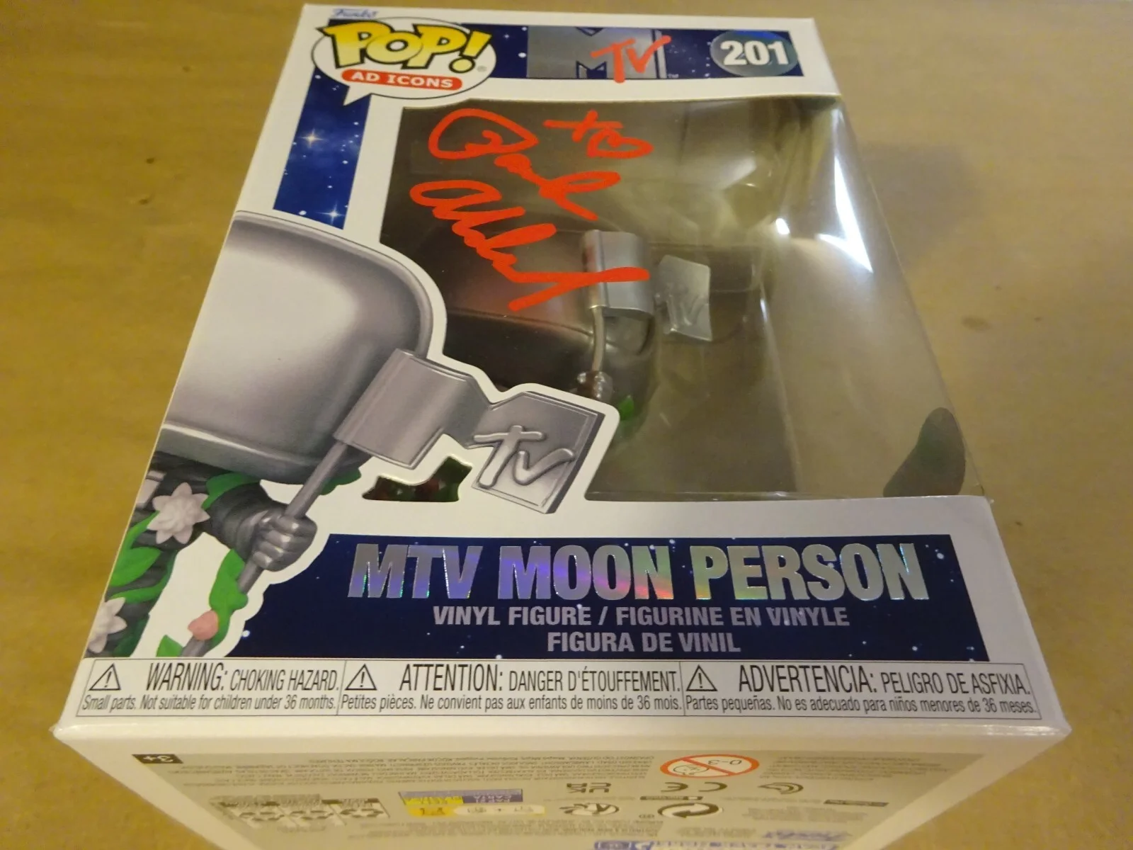 Signed Paula Abdul Autographed MTV Moon Person Funko Pop Figure Beckett BAS COA, image 2