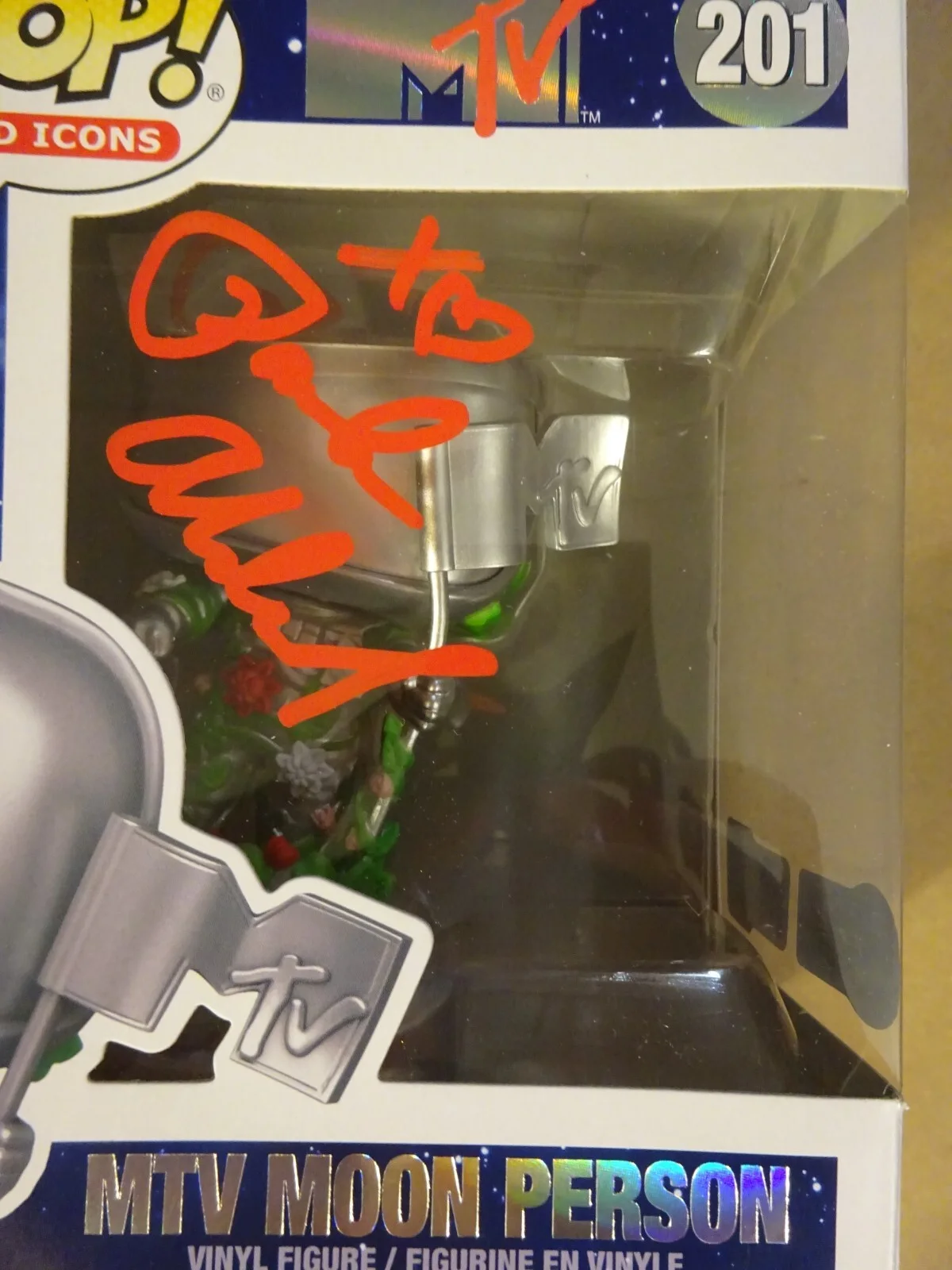 Signed Paula Abdul Autographed MTV Moon Person Funko Pop Figure Beckett BAS COA, image 3