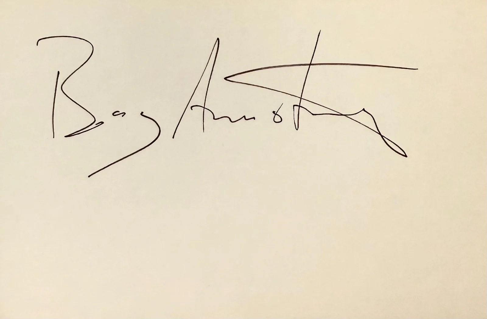Bess Armstrong — BESS ARMSTRONG Signed Autographed 4"x 6" INDEX CARD High Road to China JAWS 3-D, image 3