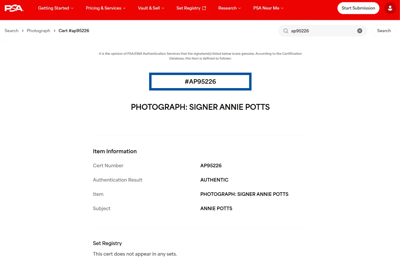 Annie Potts — Disney Pixar Toy Story Bo Peep Annie Potts Signed 8x10 Photo (PSA) Ghostbusters, изображение 5