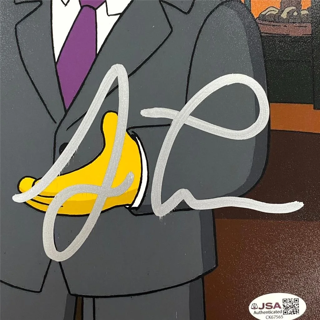Jay Leno signed The Simpsons Tonight Show 11x14 Photo autograph ~ JSA, изображение 2