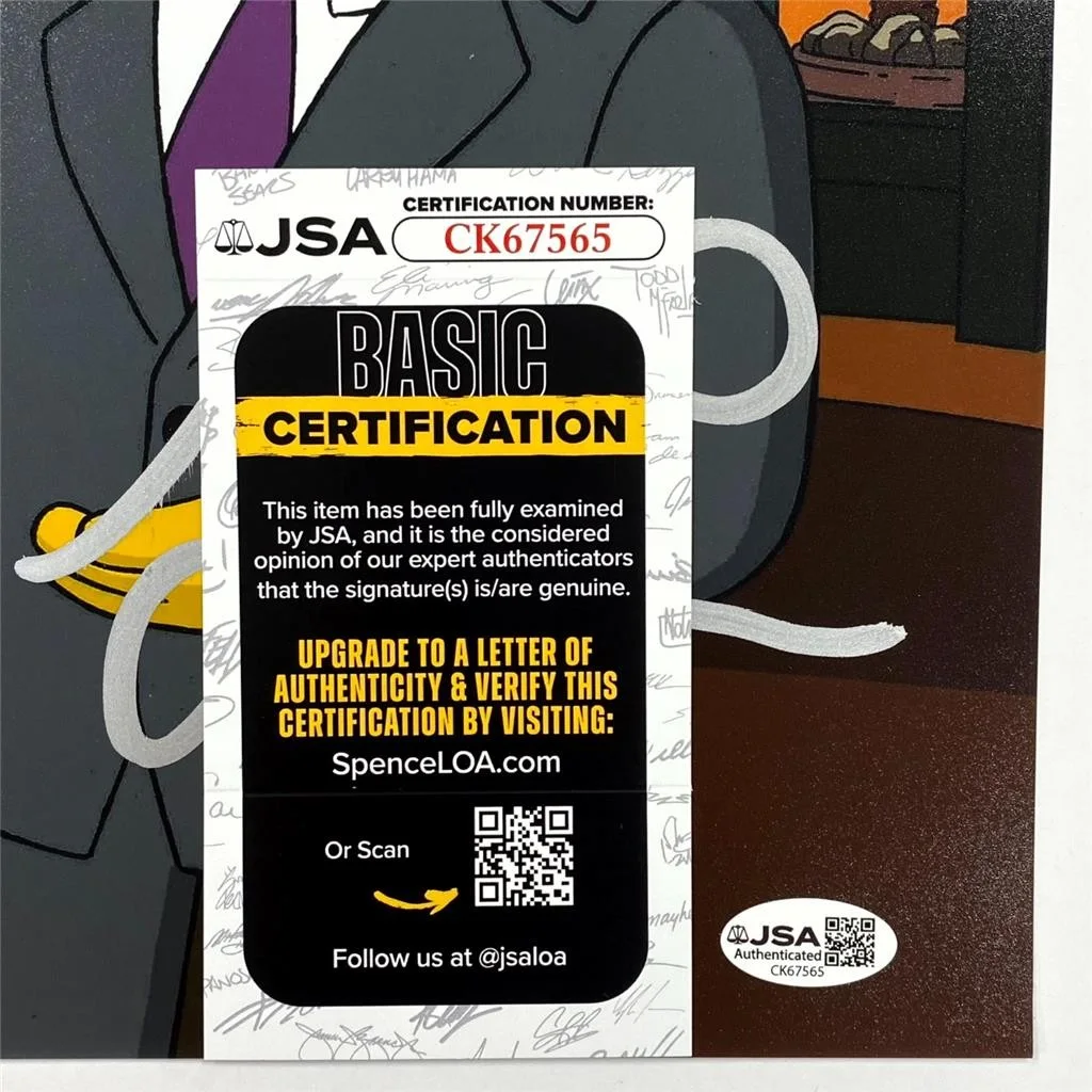 Jay Leno signed The Simpsons Tonight Show 11x14 Photo autograph ~ JSA, изображение 4