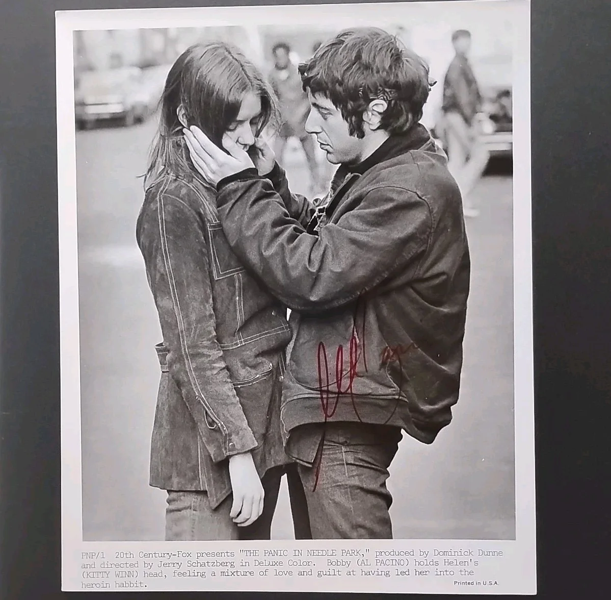 AL PACINO — Al PACINO Autographed (JSA LOA) Original "Panic In Needle Park" Press Photo, image 2