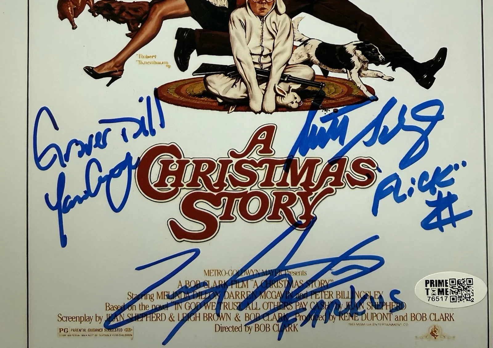 Grover Dill, Flick, Farcus — A Christmas Story Cast Signed 8x10 Photo Prime Time Cert Flick, Farkus, Dill, изображение 2