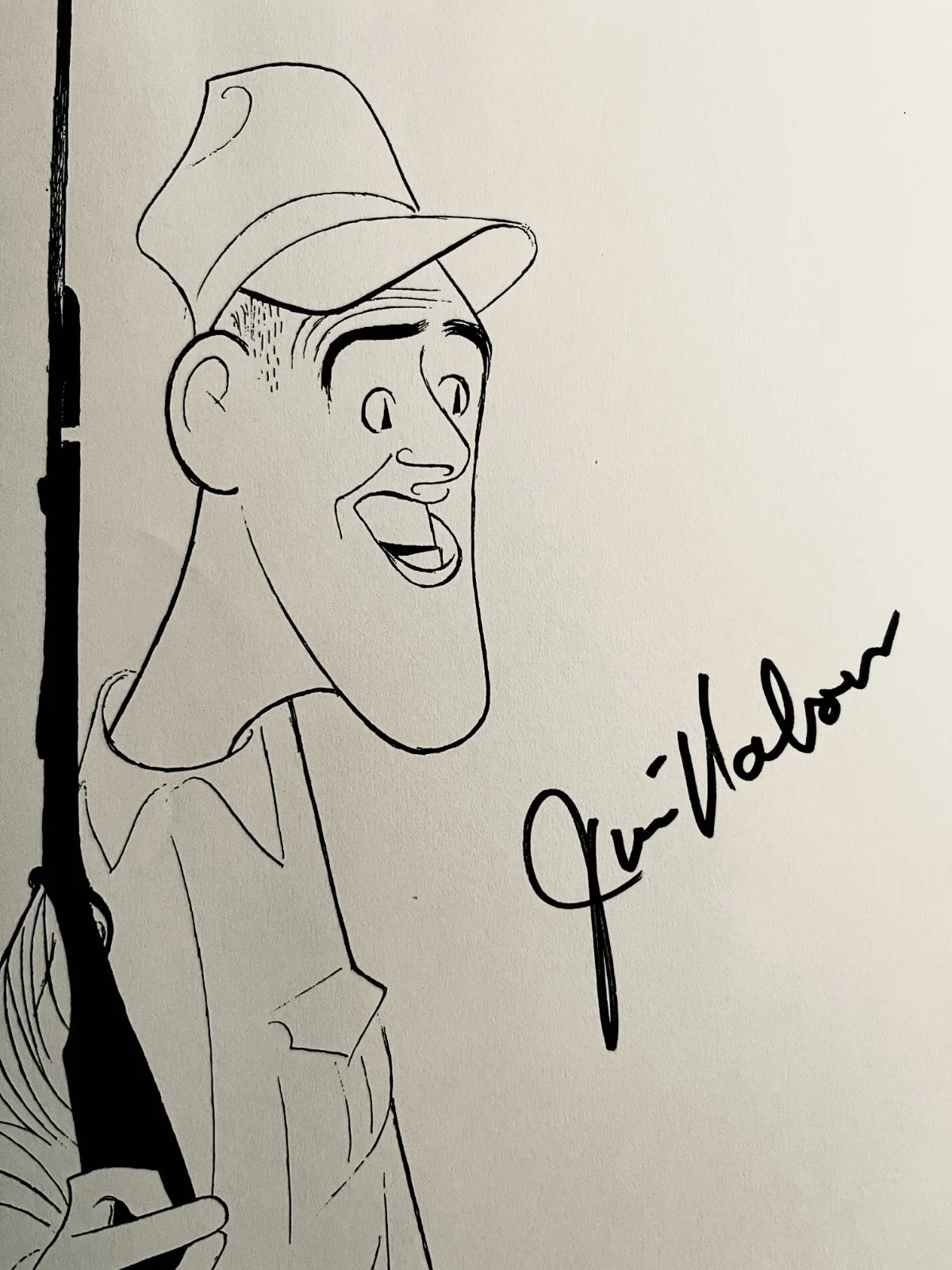 JIM NABORS — Jim Nabors Signed•8.5x11 Paper Stock Print & Hand Signed•Todd Mueller Autographs, изображение 2