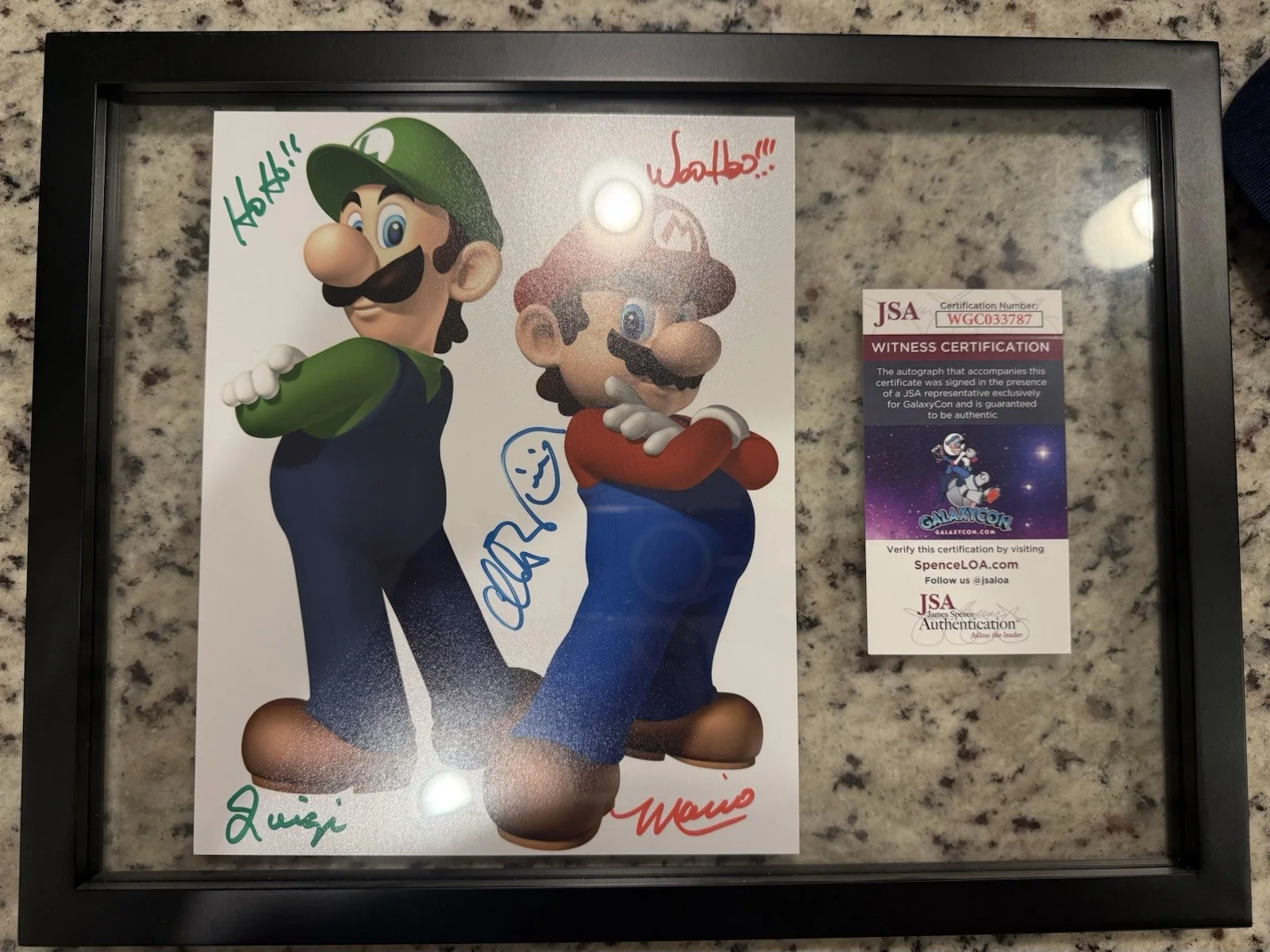 JSA Witness Certified Signed Super Mario Bros Mario & Luigi Original Photo, изображение 2