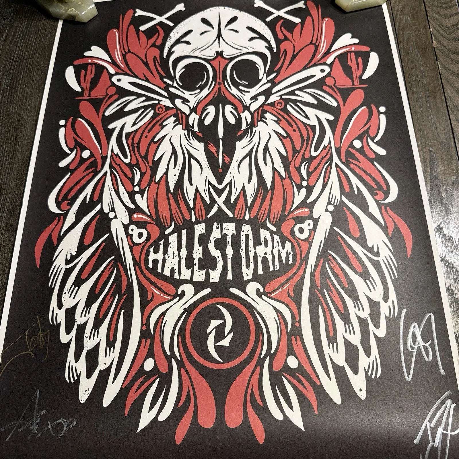 Halestorm Signed Band Poster 18x24 Autographed Lzzy Hale Joe Hottinger, image 4