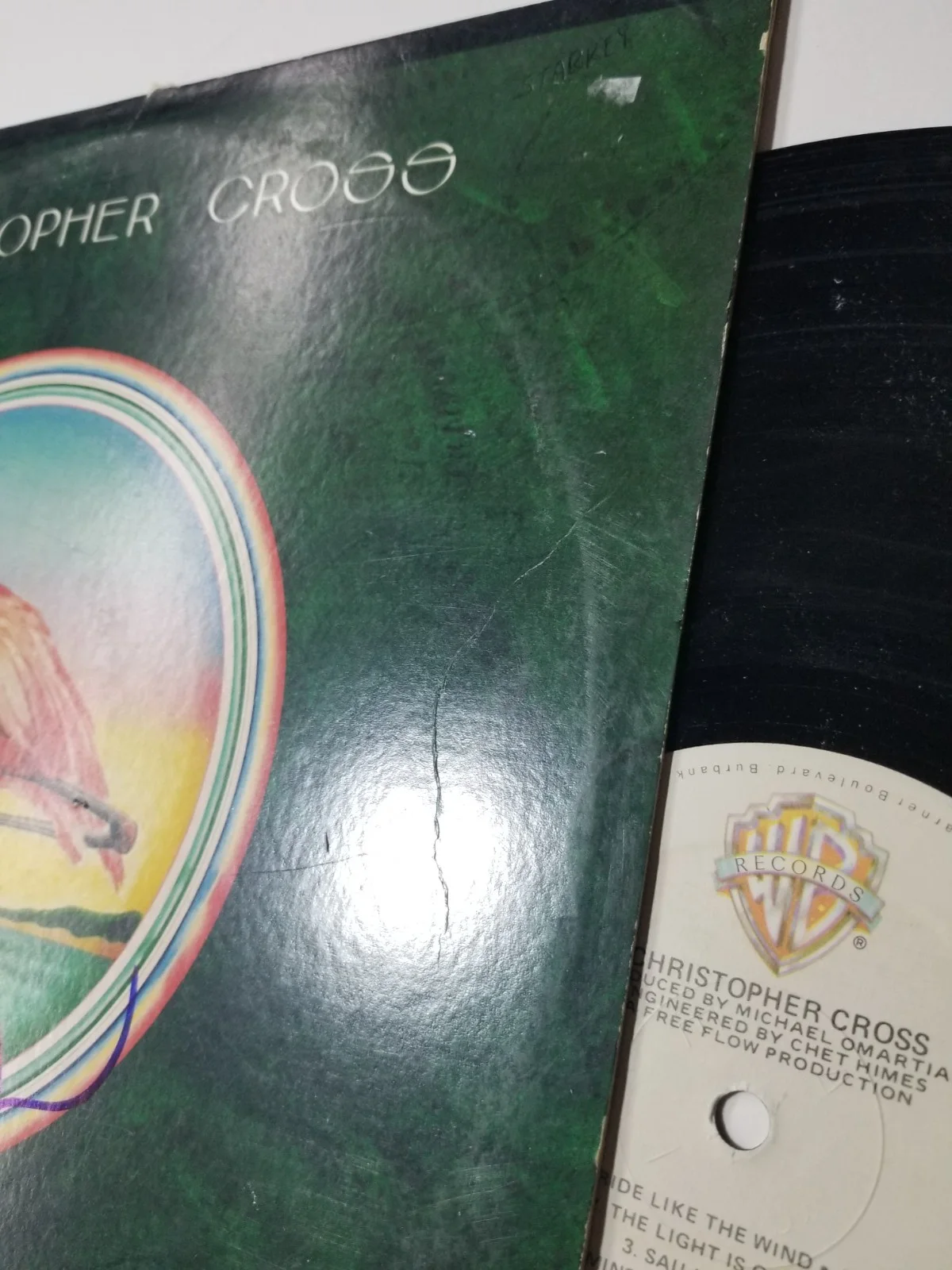 Christopher Cross REAL hand SIGNED Self-Titled Vinyl Record COA Autographed, image 4