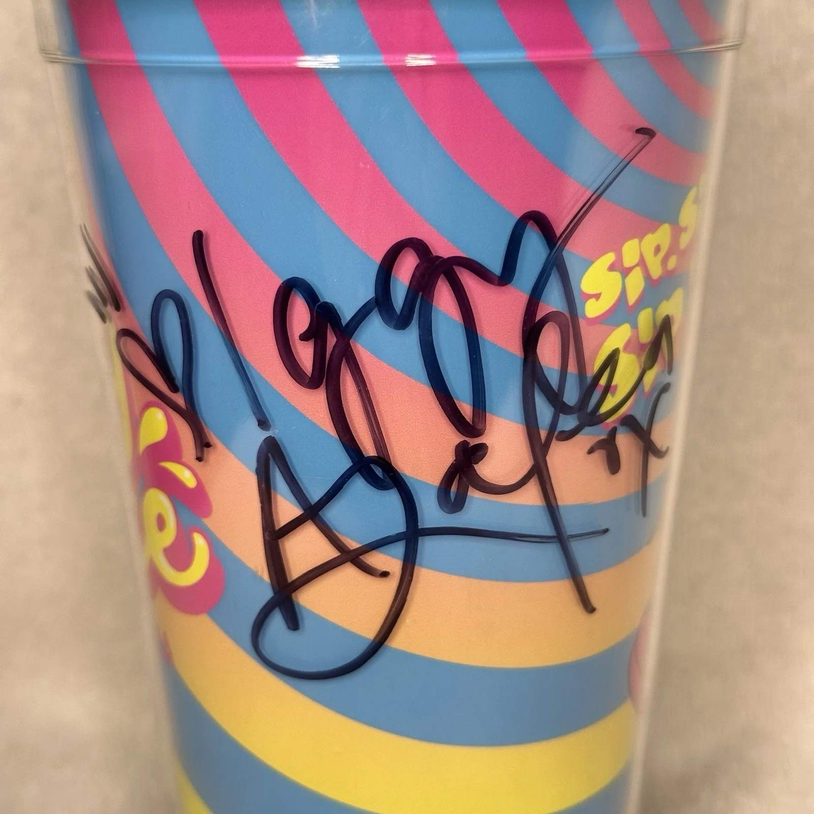 Iggy Azalea signed autographed tumbler “Sip It” cup Limited Edition 500, image 2