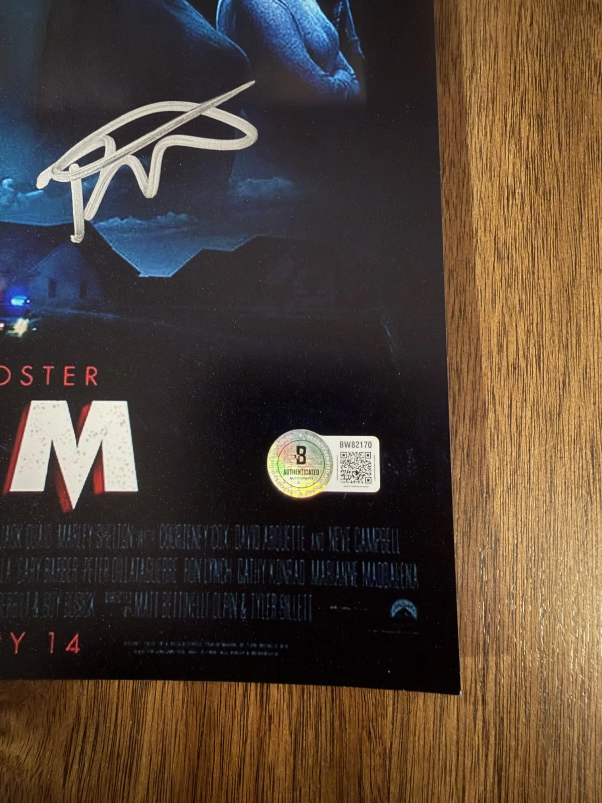 Matt Bettinelli-Olpin & Tyler Gillett ‘Scream’ Signed 12x18 Photo Beckett, изображение 2