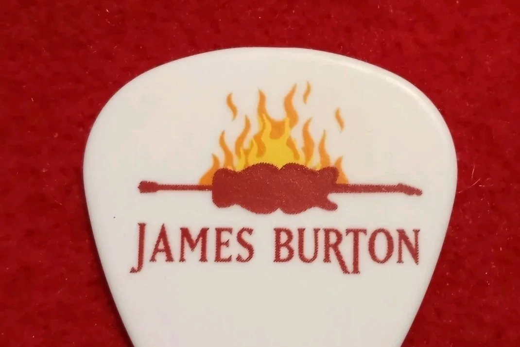 James Burton Authentic Stage Guitar Pick Concert 11-7-25 Bossier City LA *Elvis*, image 2