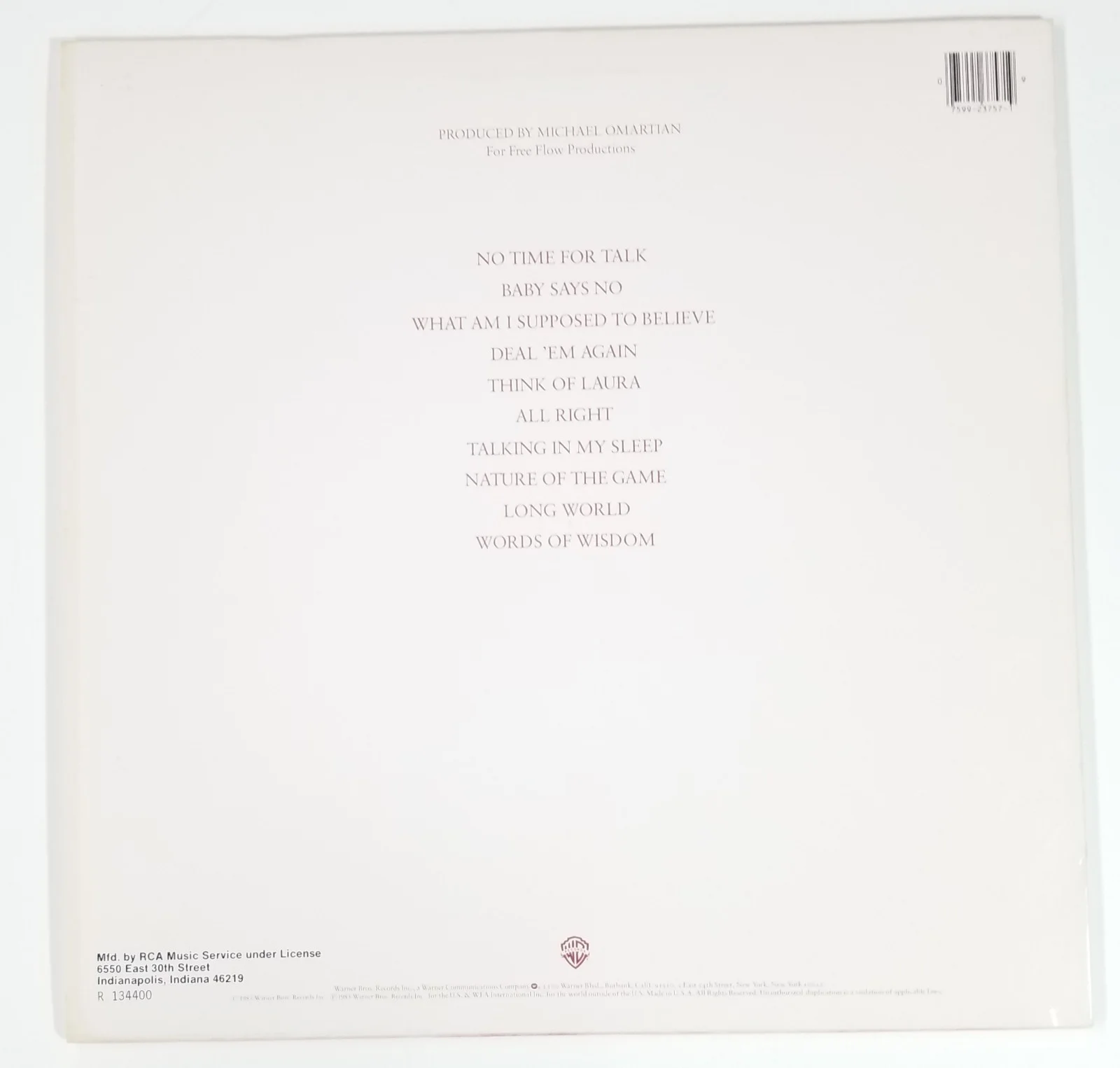 Christopher Cross REAL hand SIGNED Another Page Vinyl Record COA Autographed, image 2