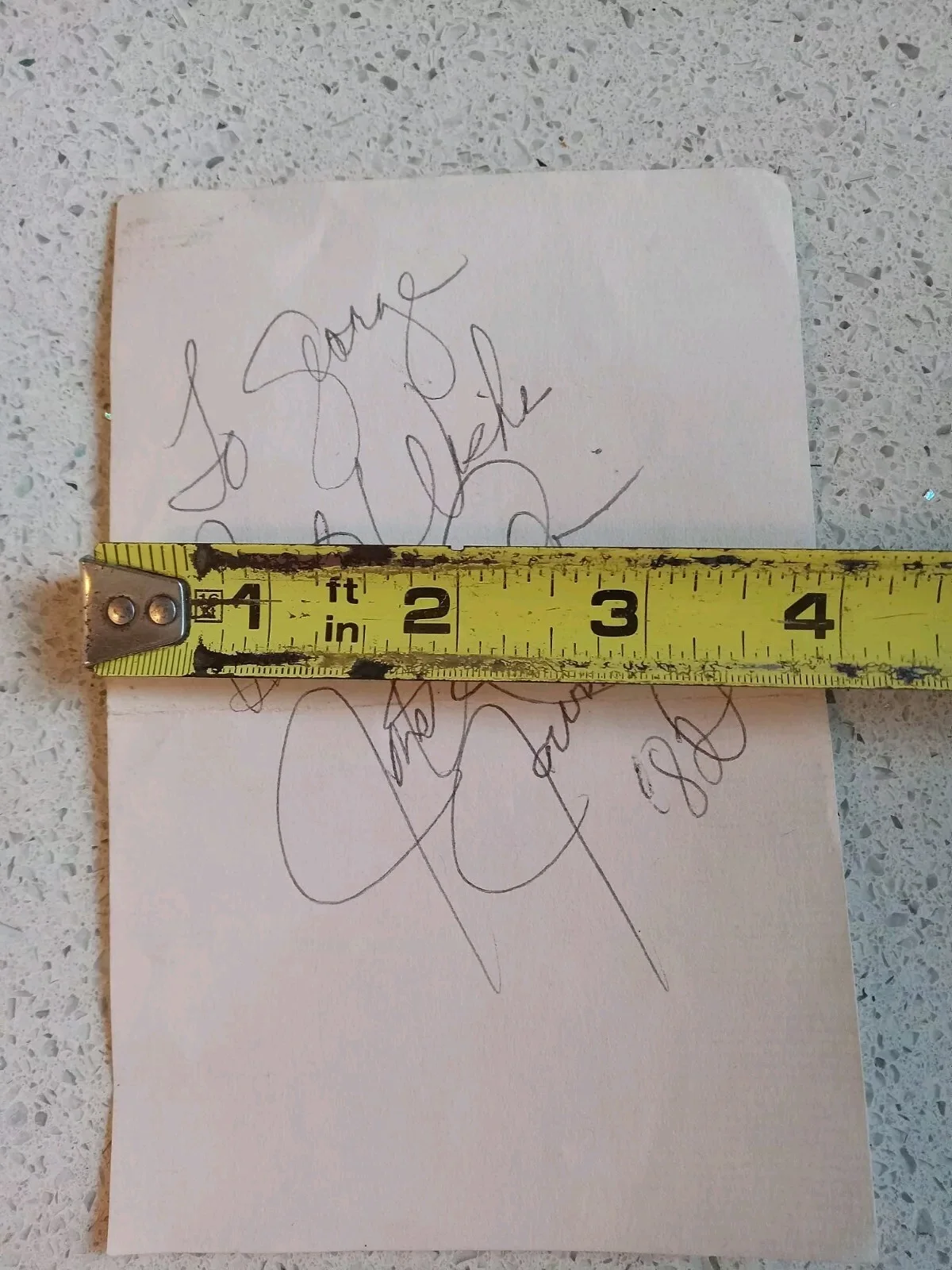 JONATHAN CAIN Journey ORIGINAL Signed Autograph MAY 6 1982 Meadowlands NJ, image 2