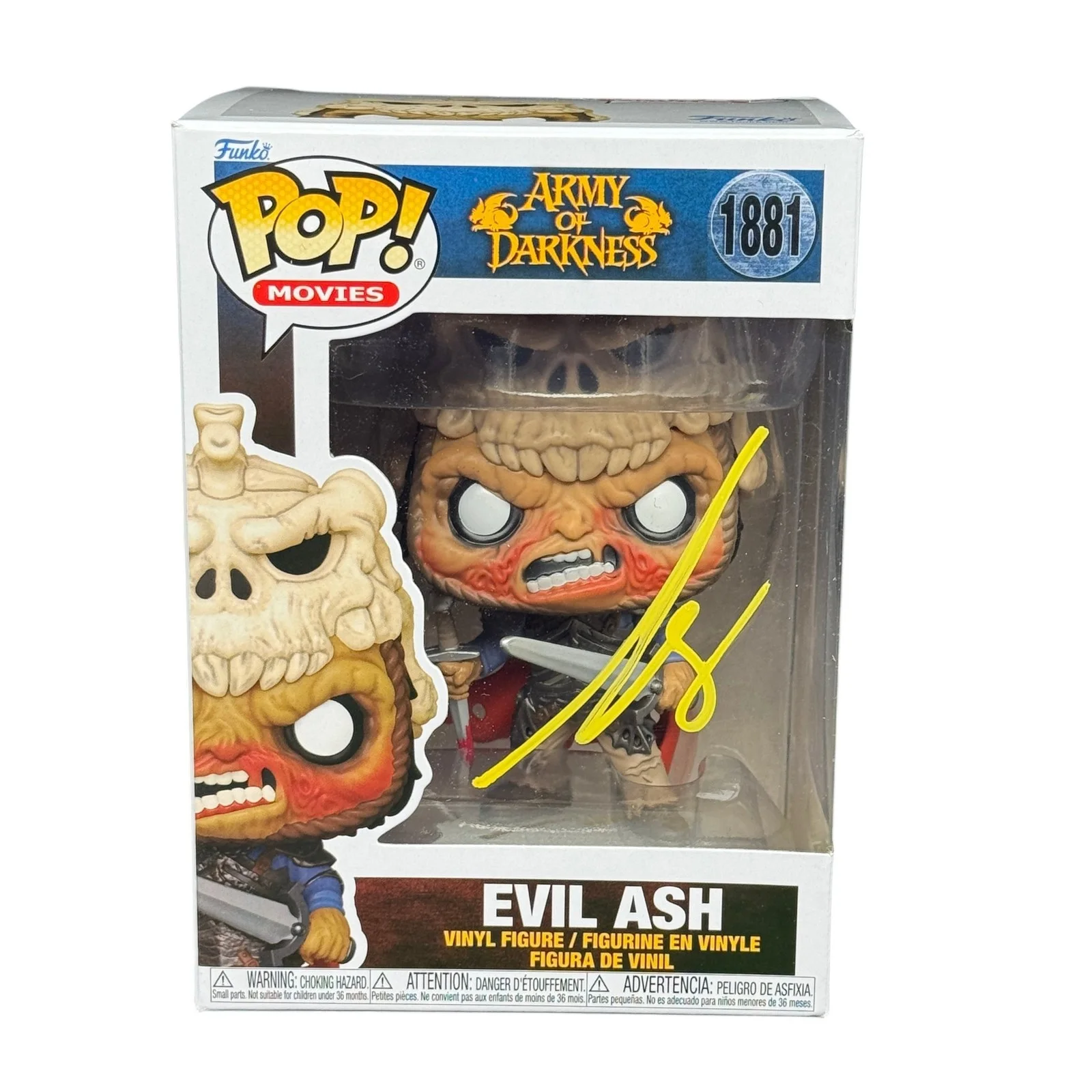 Bruce Campbell — Bruce Campbell Signed Army of Darkness Evil Ash Funko Pop 1881 Beckett Autograph