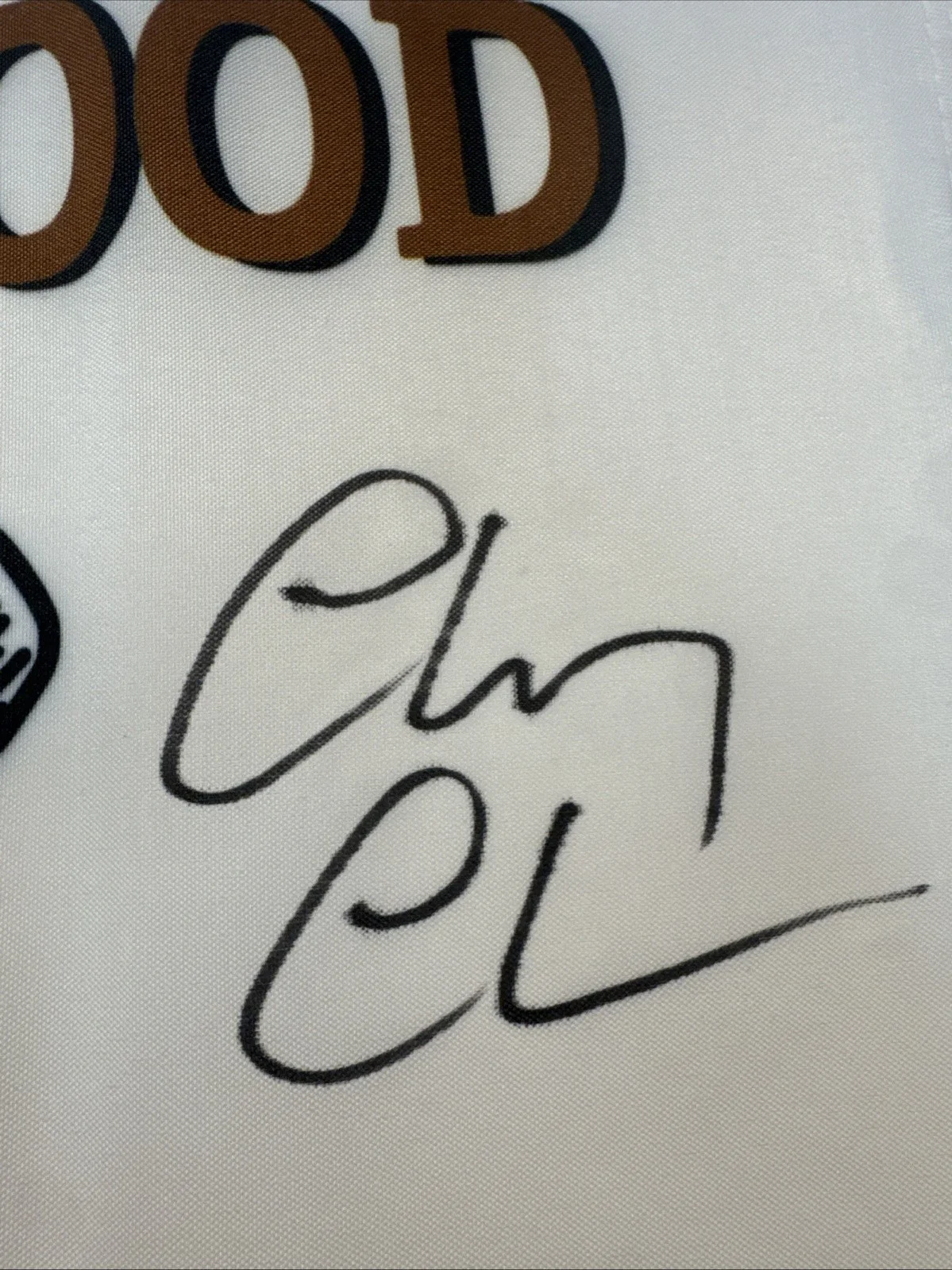 Chevy Chase — Chevy Chase Signed Caddyshack Bushwood Country Club Flag Beckett Witnessed BAS, изображение 3